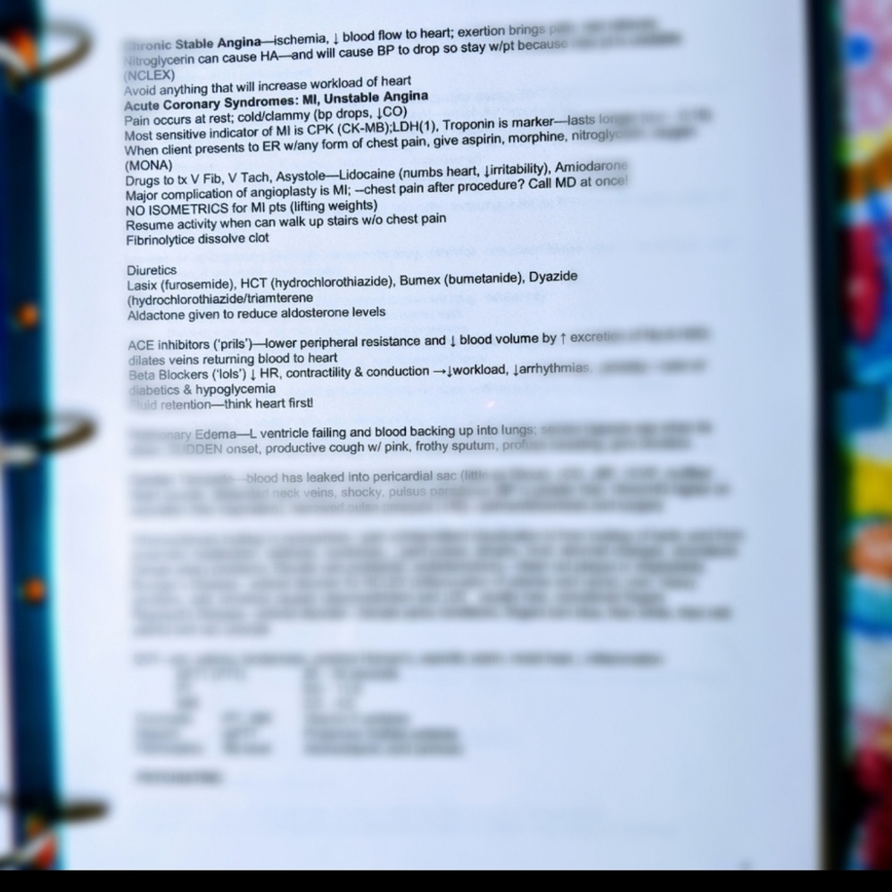 #οΈβ£1οΈβ£3οΈβ£ π₯NCLEX Review Notesπ₯ - Picture 3 of 3